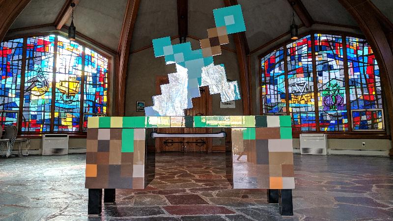 Build a Minecraft Themed Computer Desk